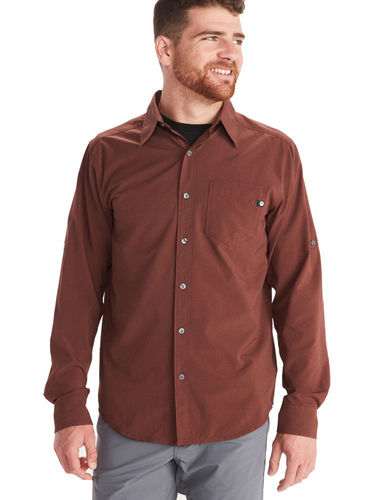 Marmot Men's Aerobora LS Shirt (Whiskey)