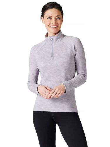 Smartwool Women's Merino 250 Baselayer 1/4 Zip (Purple Eclipse Heather)