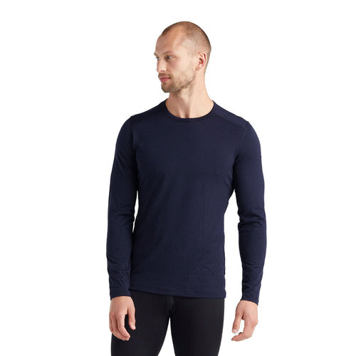 Icebreaker Men's 200 Oasis LS Crewe (Midnight Navy)