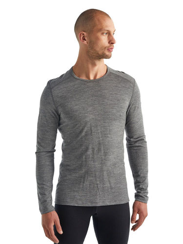 Icebreaker Men's 200 Oasis LS Crewe (Gritstone Heather)