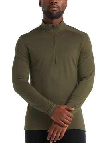 Icebreaker Heren 200 Oasis LS Half Zip (Loden)