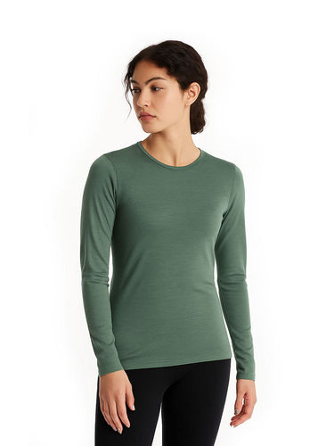 Icebreaker Women's 200 Oasis LS Crewe (Sage)