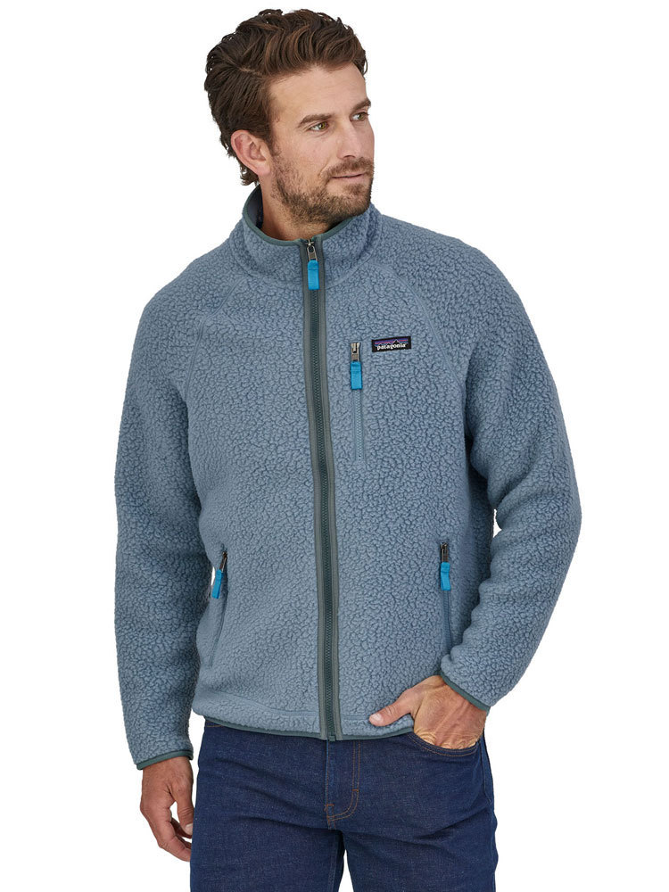 Patagonia Men's Retro Pile Jacket (Light Plume Grey) Fleece