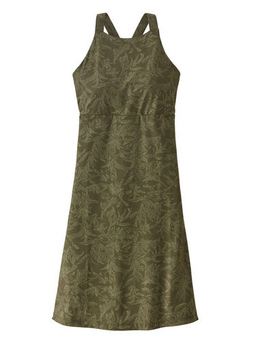 Patagonia Magnolia Spring Dress Monkey Flower Bassin Green Dress