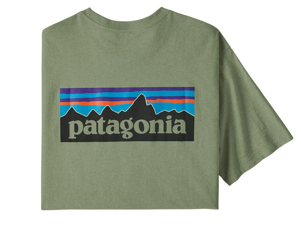 Patagonia Men's P-6 Logo Responsibili Tee (Sedge Green) )Tee