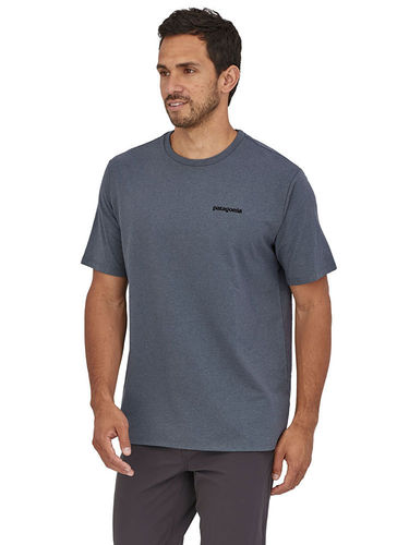 Patagonia Men's P-6 Logo Responsibili Tee (Plume Grey)