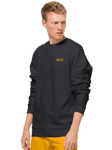 Jack Wolfskin Heren Essential Crewneck Sweater (Black)