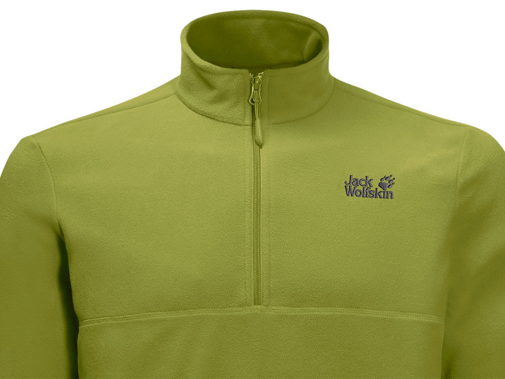 Vijftig Jet oplichter Jack Wolfskin Gecko Men (Golden Cypress) Fleece Pullover