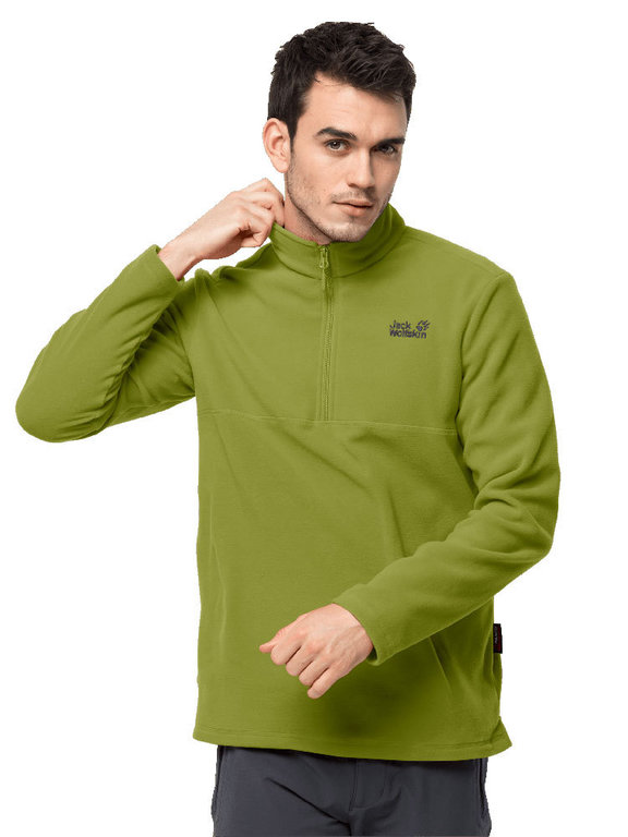 vlinder Demonteer Overtollig Jack Wolfskin Gecko Men (Golden Cypress) Fleece Pullover