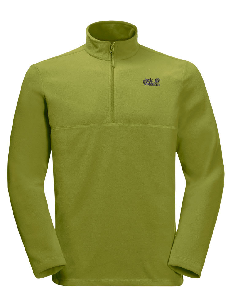 vlinder Demonteer Overtollig Jack Wolfskin Gecko Men (Golden Cypress) Fleece Pullover