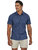 Patagonia Heren Back Step Shirt (River Symbols:  Stone Blue)