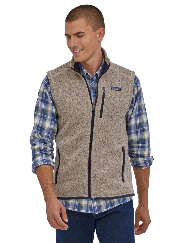 Patagonia Men s Better Sweater Vest Oar Tan Fleece Bodywarmer
