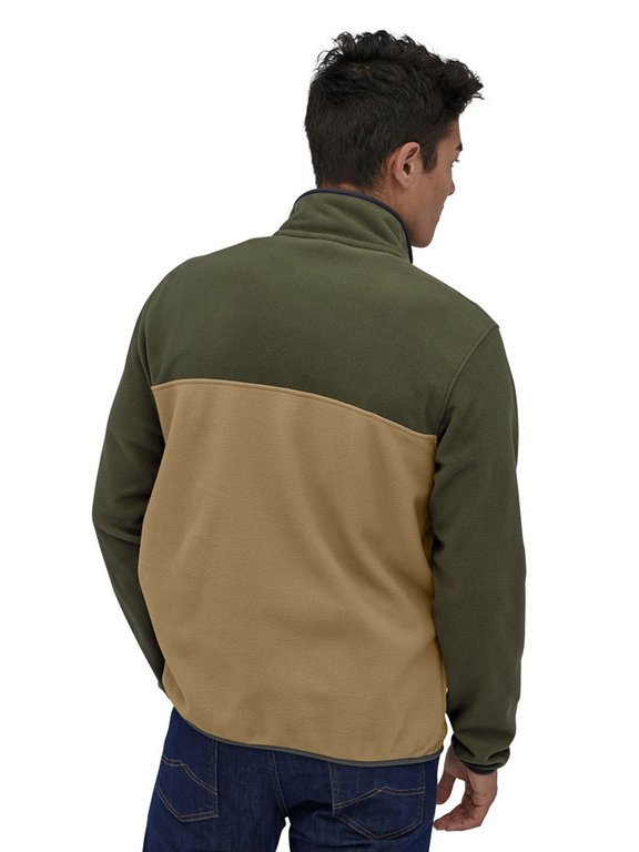 Patagonia Men's Micro D Snap-T Pullover (Classic Tan) Fleece