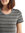 Icebreaker Dames Wave SS Stripe Tee (Metro Heather/ Loden)