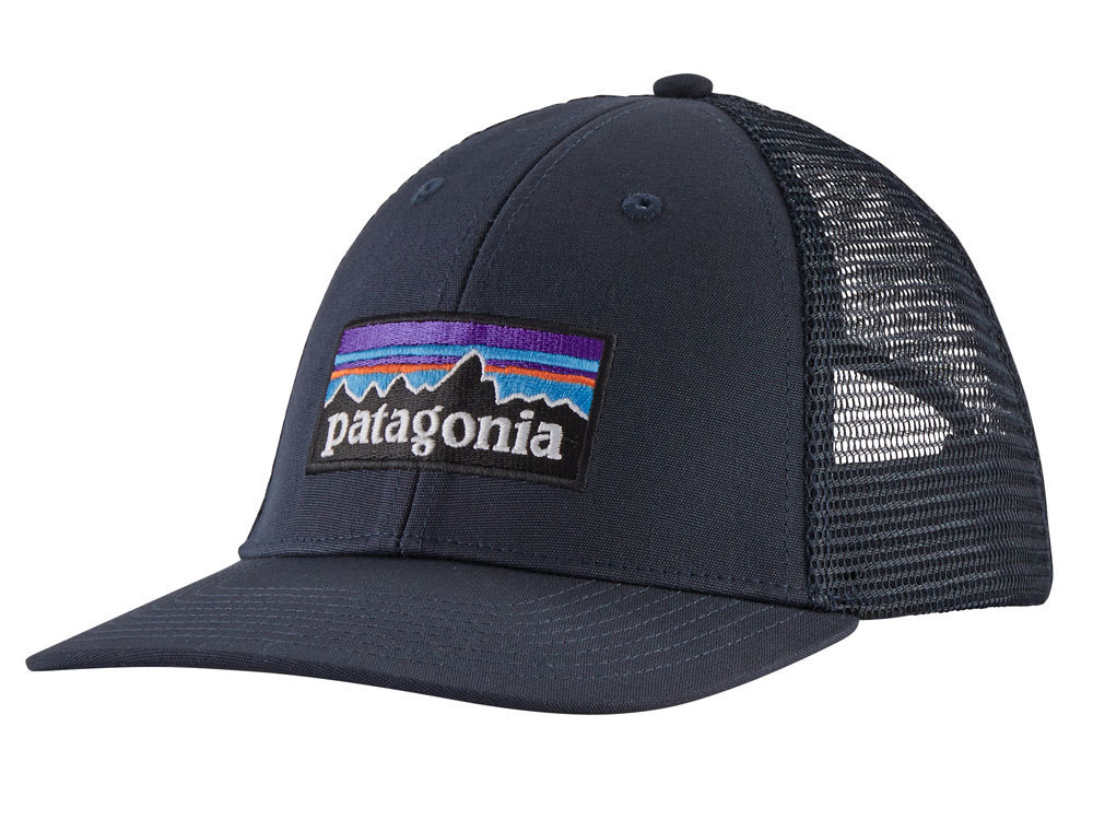Patagonia P 6 Logo LoPro Trucker Hat Navy Blue Cap