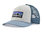 Patagonia P-6 Logo Trucker Hat (White w/Light Plume Grey)
