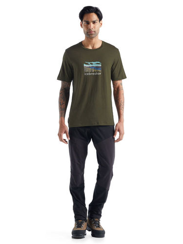 Icebreaker Men's Tech Lite II SS Tee Trailhead (Loden)