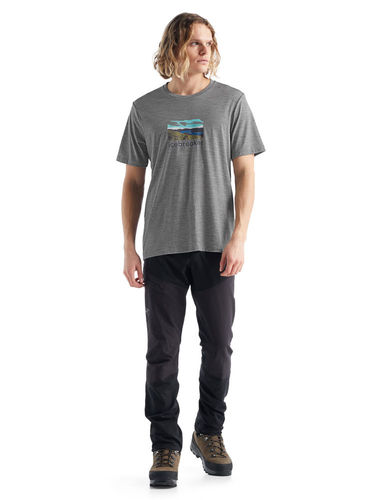 Icebreaker Men's Tech Lite II SS Tee Trailhead (Metro Hthr)