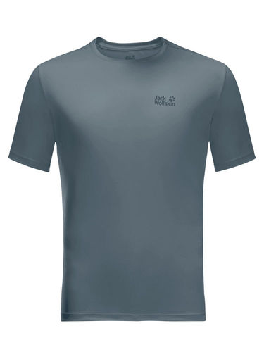 Jack Wolfskin Heren Tech Tee (Storm Grey)