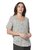 Royal Robbins Dames Featherweight Scoop Tee (Creme Makai Print)