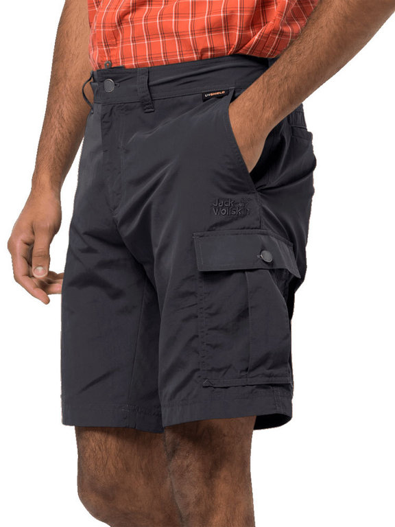 astronomie Vruchtbaar Mechanica Jack Wolfskin Heren Canyon Cargo Shorts (Asphalt) Supplex Nylon Shorts