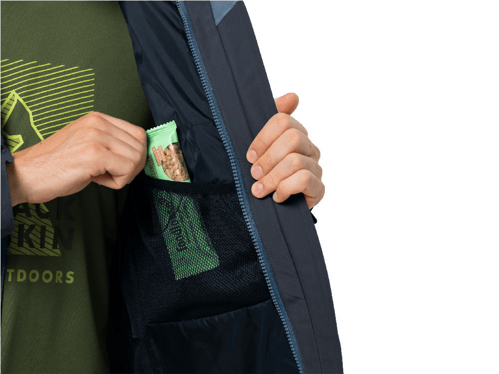Jack wolfskin mens hot sale cragside jacket night blue