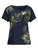 Jack Wolfskin Dames Tropical Leaf Tee (Midnight Blue)