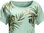 Jack Wolfskin Dames Tropical Leaf Tee (Light Jade)