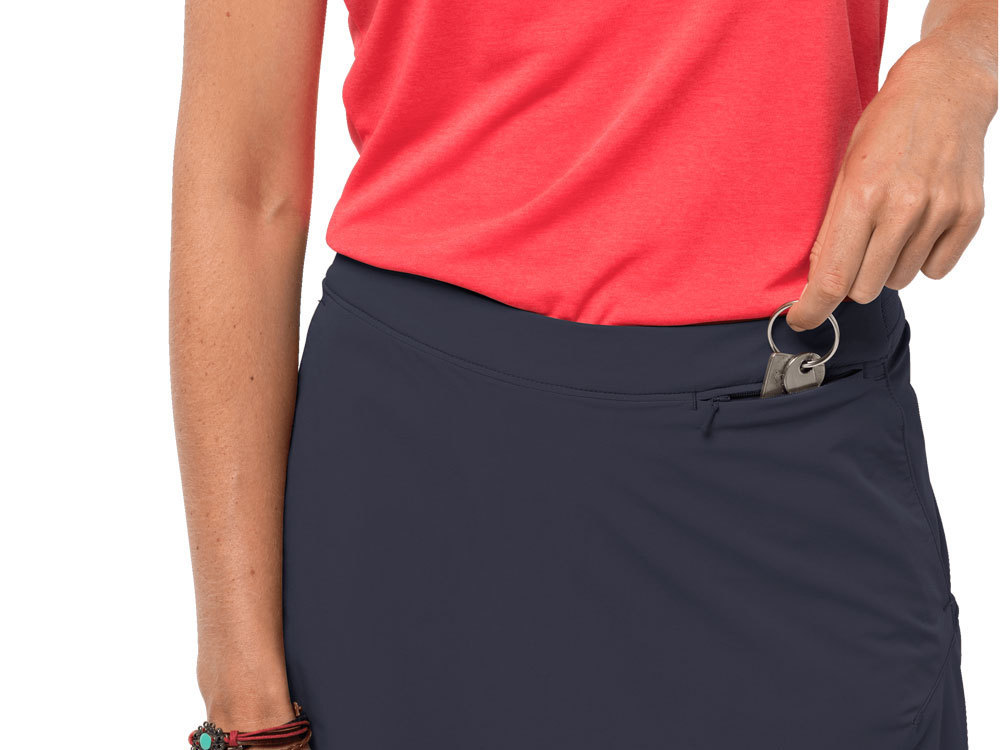 Jack Wolfskin Women s Hilltop Trail Skort Graphite Outdoor Hiking Skirt