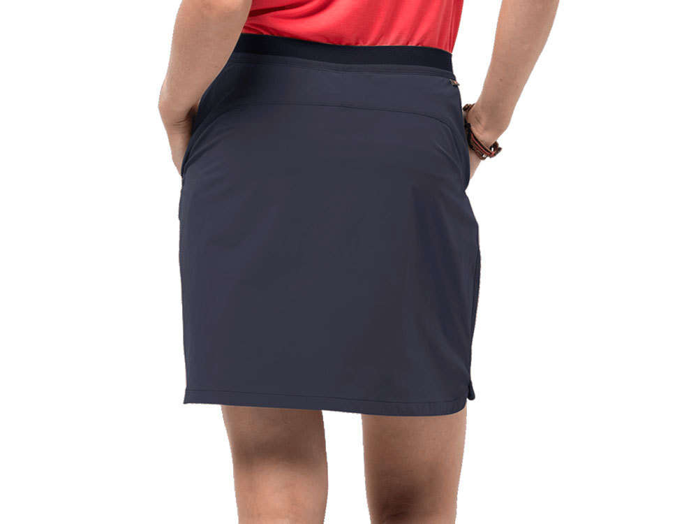 Jack Wolfskin Women's Hilltop Trail Skort (Graphite) Outdoor Hiking Skirt