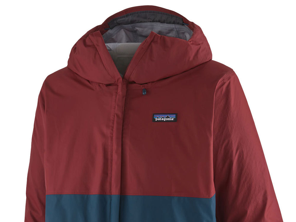 Patagonia red blue jacket sales