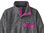 Patagonia Women's Lightweight Synchilla Snap-T Fleece Pullover (Nickel w/Amaranth Pink)