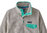 Patagonia Dames Lightweight Synchilla Snap-T Fleece Pullover (Oatmeal Heather w/Fresh Teal)