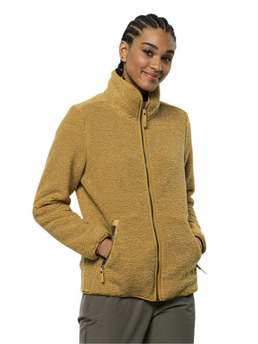 Jack Wolfskin Dames High Curl Jacket (Amber Gold)