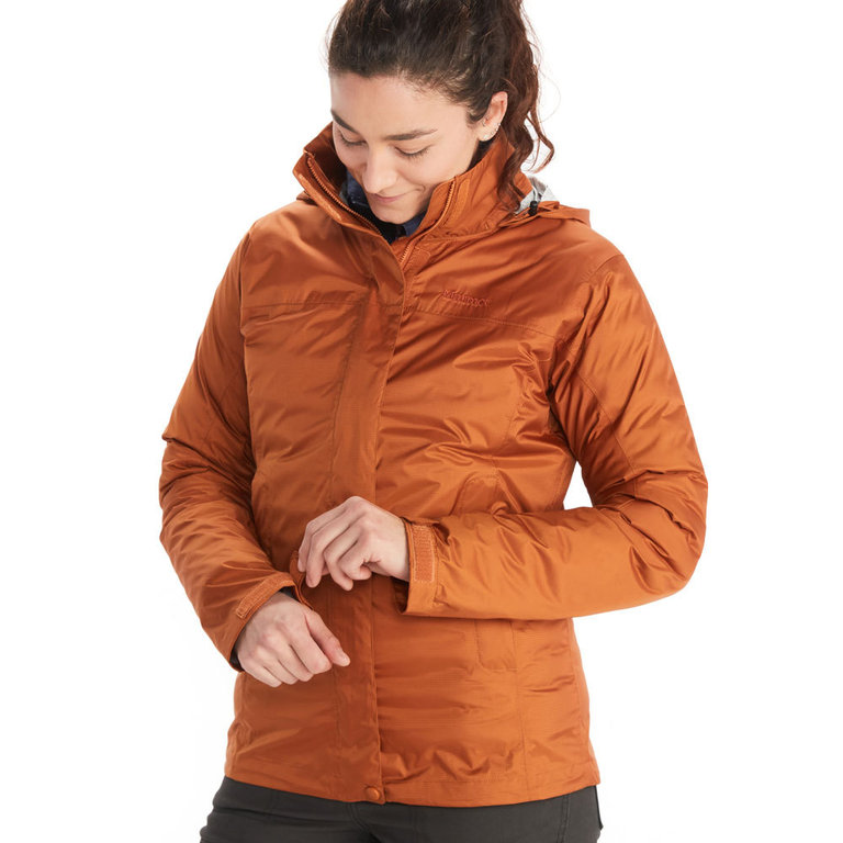 Marmot Women s PreCip Eco Jacket Copper Lightweight Breathable Rainjacket