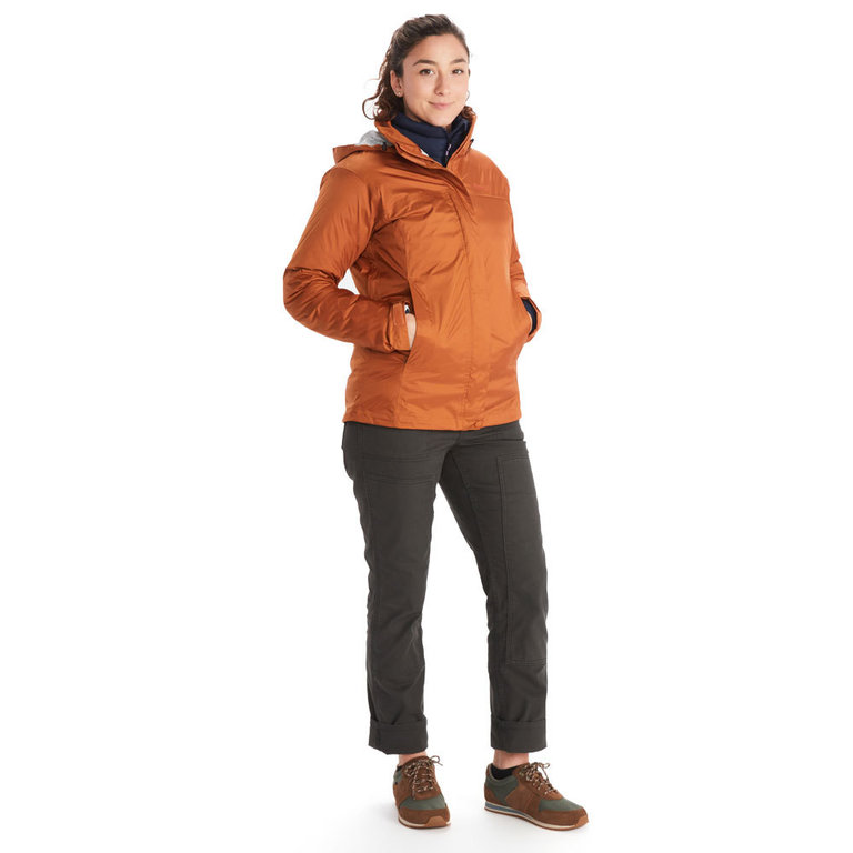 Marmot Women s PreCip Eco Jacket Copper Lightweight Breathable Rainjacket