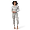 Smartwool Dames Classic Thermal Merino250 Pattern Baselayer 1/4 Zip (Light Grey Mountain Scape)