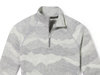 Smartwool Dames Classic Thermal Merino250 Pattern Baselayer 1/4 Zip (Light Grey Mountain Scape)