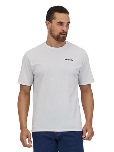 Patagonia Heren P-6 Logo Responsibili Tee (White)