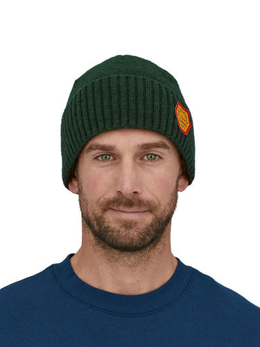 Patagonia Brodeo Beanie (Clean Climb Patch: Pinyon Green)