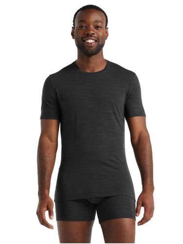 Icebreaker Men's Anatomica SS Crewe (Jet Heather)