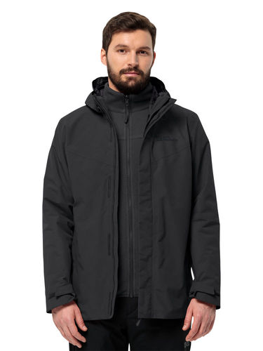 Jack Wolfskin Men's Altenberg 3-in-1 Jacket (Black)