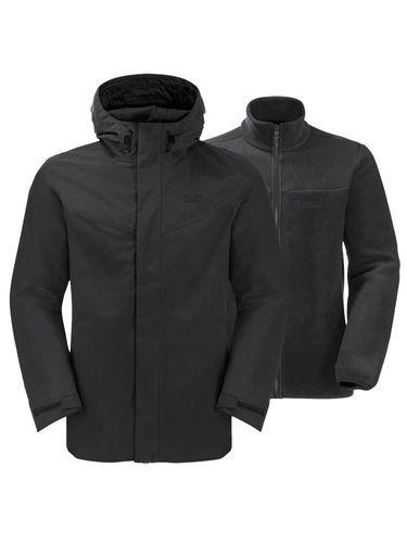 Jack Wolfskin Men's Altenberg 3-in-1 Jacket (Black)