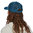 Patagonia P-6 Logo LoPro Trucker Hat (White w/Wavy Blue)