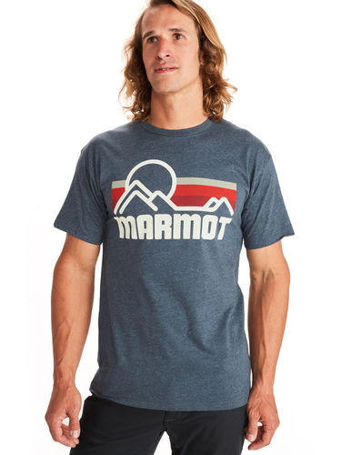 Marmot Heren Coastal Tee SS (Dark Navy Heather)