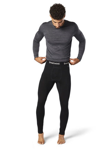 Smartwool Men's Classic All-Season Merino Base Layer Bottom (Black)