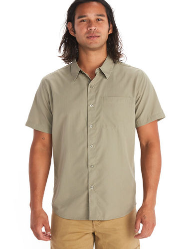 Marmot Men's Aerobora Short Sleeve Shirt (Vetiver)