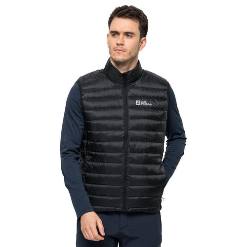 Jack Wolfskin Men s Pack Go Down Vest Black Insulating Vest Bodywarmer