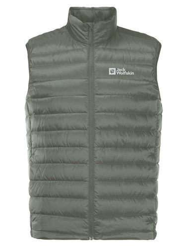 Jack Wolfskin Men's Pack & Go Down Vest (Gecko Green)