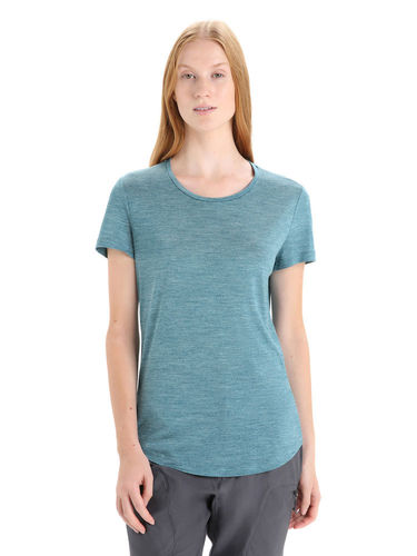 Icebreaker Women's Sphere II SS Tee (Green Glory Heather)